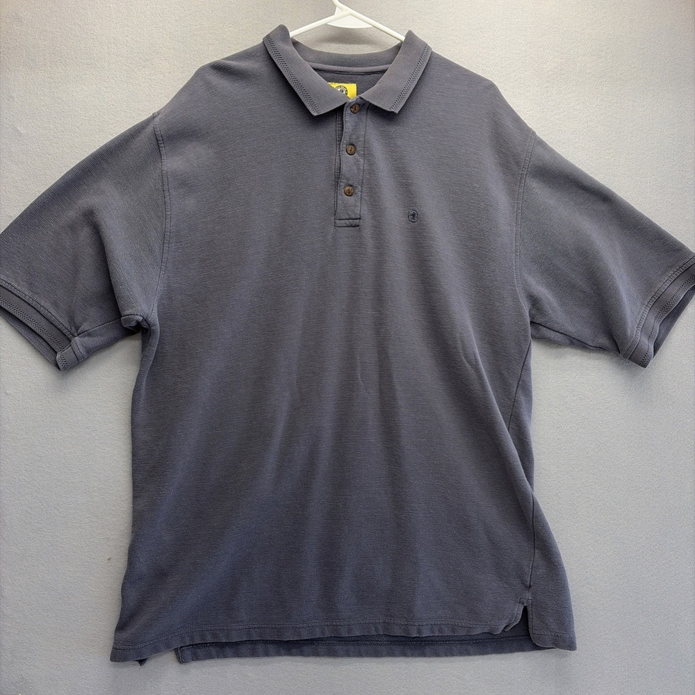 Duck Head Polo Shirt Short Sleeve Mens XL Gray Solid Embroidered Logo
